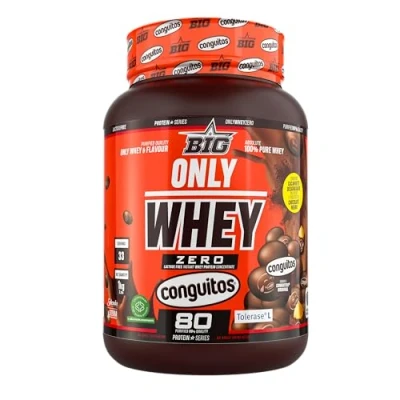 Imagen de BIG Proteínas Whey en Polvo para Masa Muscular y Recuperación, Máxima Calidad, Materia Prima Pemium Patentada, Sin Lactosa, Azúcar, Grumos (1Kg, Conguitos)