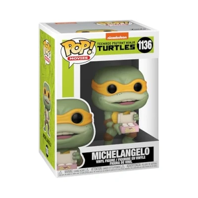 Imagen de Funko Pop! Movies: Teenage Mutant Ninja Turtles (TMNT) 2 Michaelangelo Michelangelo TMNT 2: Secret Of The Ooze (1991) Figura de Vinilo Coleccionable Idea Regalo Mercancia Oficial