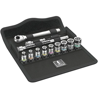 Imagen de WERA 05003756001 8100 SA 12 HF Juego de carraca Zyklop Metal, cuadradillo 1/4&quot;