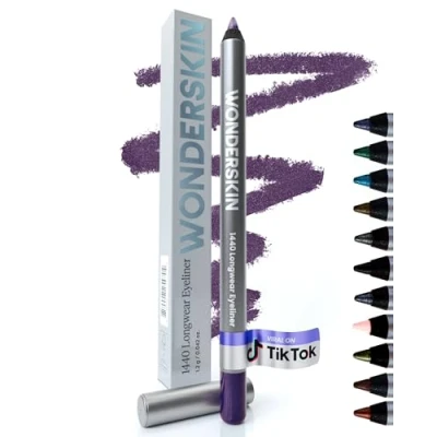 Imagen de Wonderskin 1440 Delineador de Ojos Larga Duración y Resistente al Agua, Lápices para Maquillaje Mujeres (Eggplant)