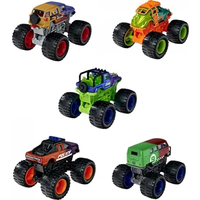 Imagen de Majorette Monster Rockerz Color Changers, 3 Modelos Diferentes, Entrega 1 camión con Pintura mágica Que Cambia de Color, neumáticos Goma, para niños a Partir años