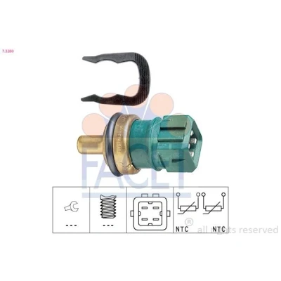 Imagen de FACET 7.3260 Sensor, temperatura del refrigerante Made in Italy OE Equivalent VOLKSWAGEN: Passat B5 GP Berlina, AUDI: A3 Hatchback