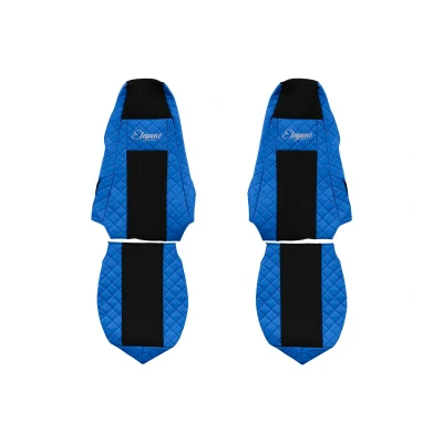 Imagen de F CORE Elegance FX02 BLUE Cubreasiento Azul Estampado Ecopiel delante