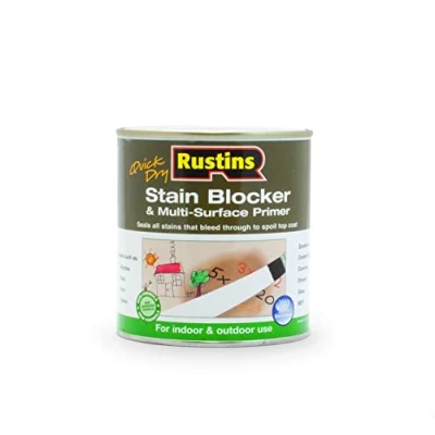 Imagen de Rustins 5015332002207, bloqueador de manchas e imprimación para cualquier superficie, blanco