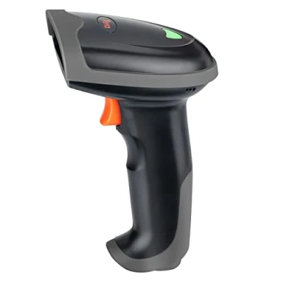 Imagen de Tera Pro Escáner de código Barras portátil Mano Ultra Largo Lector láser 1D inalámbrico Compatible con Bluetooth y USB Cable automático Sensor, L0013B Naranja