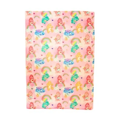 Imagen de Franco Collectibles Care Bears Ropa de Cama clásica arcoíris súper Suave y acogedora, 46 x 60 Pulgadas (Producto con Licencia Oficial)