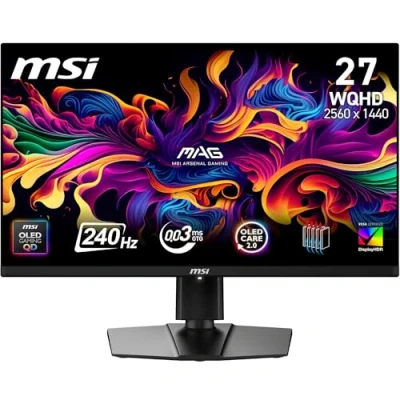 Imagen de MSI MAG 271QP QD OLED X24 Monitor PC 67,3 cm (26.5&quot;) 2560 x 1440 Pixel Wide Quad HD Nero