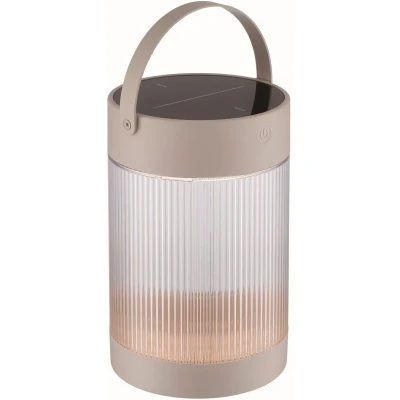 Imagen de Nordlux Lámpara de mesa solar Coupar, color arena, plástico, IP44