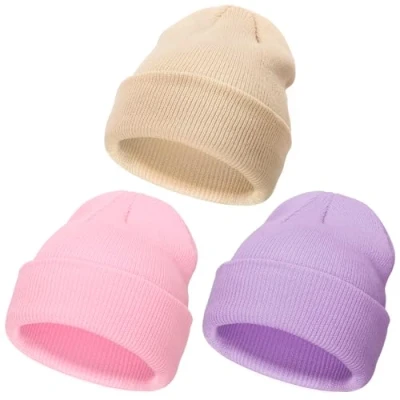 Imagen de DRESHOW Toddler Beanie Kids Invierno Sombreros Niños Soft Knit Unisex Sombrero para Bebé Niñas Gorro Cálido Beanies 3 24 Meses