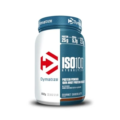 Imagen de Dymatize ISO 100 Hydrolyzed Gourmet Chocolate 932g Hidrolizado de Proteína Suero Whey + Aislado en Polvo