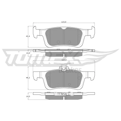 Imagen de Juego de pastillas TOMEX Brakes TX 17 021