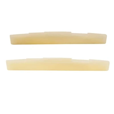 Imagen de Musiclily Pro 73,15mm Universal Compensado Sin Blanquear Hueso Selleta para Guitarra Acústica de 6 Cuerdas (2 Piezas)