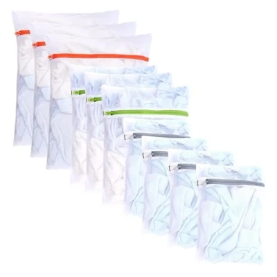 Imagen de 10x Premium Laundry Net Set Red para lavadora bolsa de lavandería en diferentes tamaños y