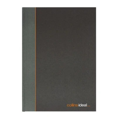 Imagen de Collins Ideal Cuaderno para contabilidad (tamaño A5, 192 páginas, con columnas), color gris