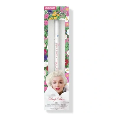 Imagen de Wet n Wild Marilyn Monroe Icon Beautifying Liquid Eyeliner Pen, Delineador de Ojos Líquido, Ultra Pigmentado, con Doble Punta Brocha y Fieltro para Trazos Precisos e Intensos, Negro