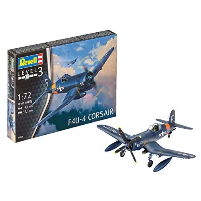 Imagen de Revell F4U 4 Corsair Maqueta Avión, 10+ Años, Multicolor, 14,8cm (03955)