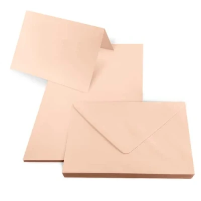 Imagen de Netuno juego de 25 tarjetas plegables 168 x 240 mm 160g con sobres salmón B6 125 175 80 g Rainbow solapa en punta engomada para invitaciones bodas empresas felicitaciones papelería