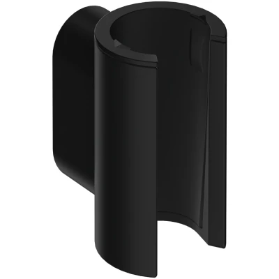 Imagen de hansgrohe Porter Fine 28885670 soporte para alcachofa de ducha con tuerca cónica, ducha, color negro mate