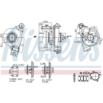Imagen de Turbocompresor, sobrealimentación NISSENS 93759