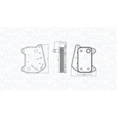 Imagen de MAGNETI MARELLI 350300001800 Radiador de Aceite MERCEDES BENZ: Clase ML, Vito Mixto, E Berlina, JEEP: GRAND CHEROKEE 2
