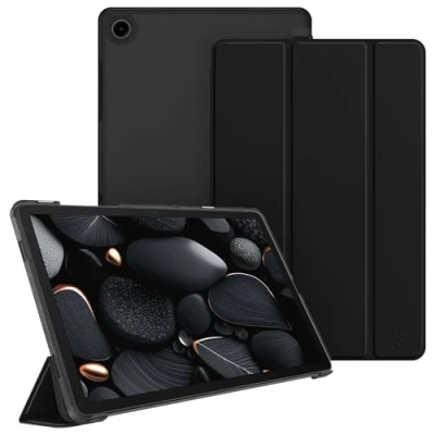 Imagen de Fintie Funda para Samsung Galaxy Tab A9 Plus / A9+ de 11 Pulgadas 2023 (SM X210/X216/X218), Protección Transparente Escarchado Fina y Ligera Negro
