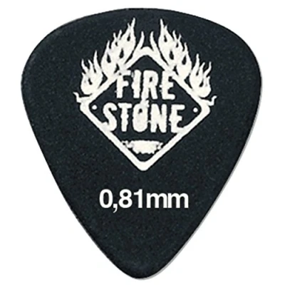 Imagen de Fire Stone Púa Plectrum/Pick Classic Celuloide, 351 Forma, 0,81 mm, negro, 12 uds