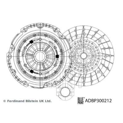 Imagen de BLUE PRINT ADBP300212 Kit de Embrague tres piezas con grasa sintética 260mm MAZDA: CX 5 I