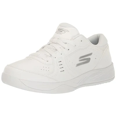 Imagen de Skechers Viper Court Smash, Zapatillas Mujer, White/Silver Synthetic, 39 EU