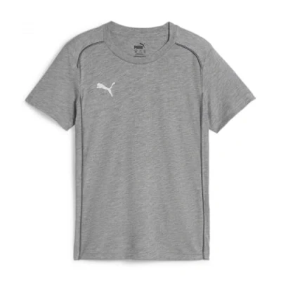 Imagen de PUMA Teamfinal Casual tee Jr Camiseta, Unisex Adulto, Gris Medio Jaspeado Plata, 116