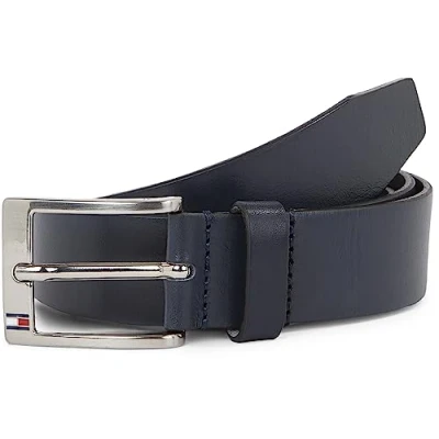 Imagen de Tommy Hilfiger New Aly Belt Am0am08363, Cinturón Hombre, Azul (Midnight), W95