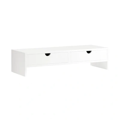 Imagen de Soporte para monitor con 2 cajónes bbf02 wn sobuy 47x18