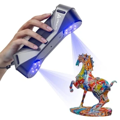 Imagen de Creality CR Scan Raptor Escáner 3D para Impresora 3D, 60fps Scanner Portátil Admite Luz Azul/NIR en Modo Dual, Precisión 0.02mm, Escaneo de 5mm 2000mm Autopartes/Ingeniería Inversa