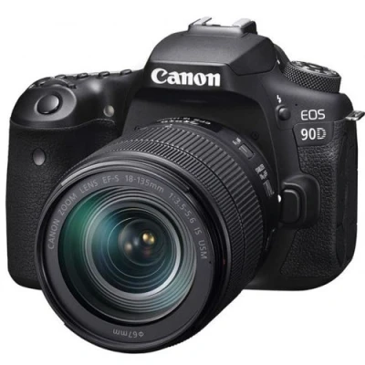 Imagen de Cámara réflex Canon EOS 90D, CMOS 32.5 MP, 4K, Wi Fi, Bluetooth, Negro + EF S 18 135mm f/3.5 5.6 IS USM