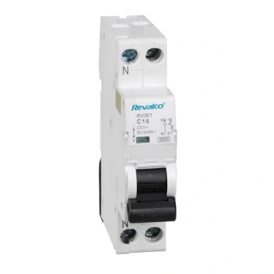 Imagen de Edp 02567 Magnetotermico 1Polo+ Neutro 20A, Estrecho, Blanco