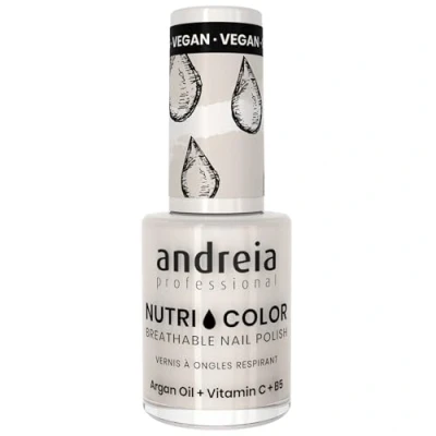 Imagen de Andreia Professional NutriColor Esmalte de Uñas Vegano con Nutrientes 100% Natural Laca Transpirable y Amigable Crema Color NC2 10,5ml