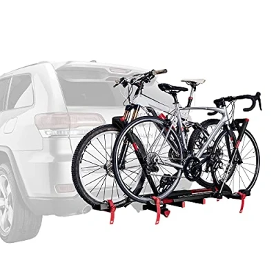Imagen de Allen Sports Soporte Premier para 2 Bicicletas con Parrilla de Bloqueo, Modelo AR200, Negro