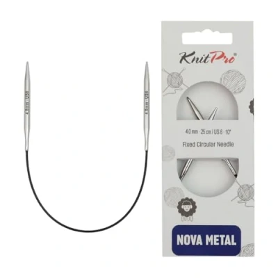 Imagen de KnitPro Agujas Circulares Nova Metal (25cm, 4.00) 1 Unidad