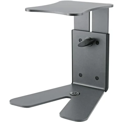 Imagen de K&amp;M 26772 soporte de escritorio para monitor gris basalto, en acero regulable altura con un diseño innovador
