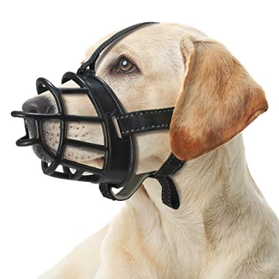 Imagen de Arquivet Bozal Flexible de Silicona Talla L 8x26x39 51cm Impide morder Pero Permite al Perro jadear, Beber y Tomar golosinas Accesorios caninos para el Paseo Antimordedor