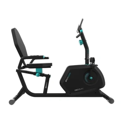 Imagen de Cecotec Bicicleta Estática Reclinable Drumfit Static 6000 Seat. 8 niveles de resistencia magnética. Volante inercia 6 kg. Pantalla LCD. Pulsómetro. Soporte para dispositivos.