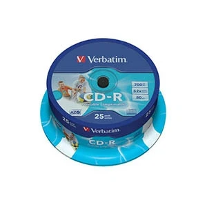 Imagen de Verbatim Pack 25 Cd r Printable De 700mb