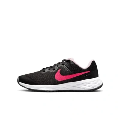 Imagen de NIKE Performance Revolution 6 (GS) Zapatillas de running neutras para niños, Talla: 38.5, Black/hyper pink/pink foam Zapatos