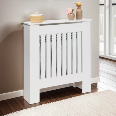 Imagen de Estante de pared para radiador cubre blanco