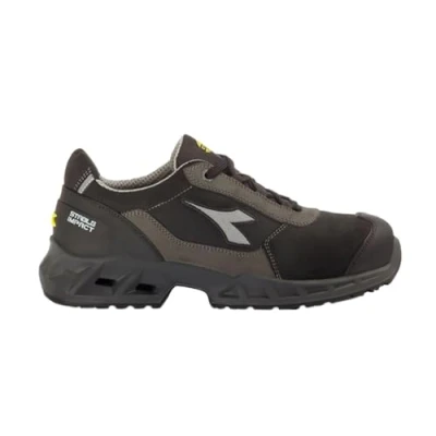 Imagen de DIADORA Zapato de trabajo seguridad modelo Shark Stab Imp Leat Low S3 SRC ESD Color: Talla 42 EU, Black Shadow, EU