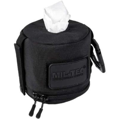 Imagen de Mil Tec Molle Bolsa para Papel higiénico, Adultos Unisex, Negro, Talla única