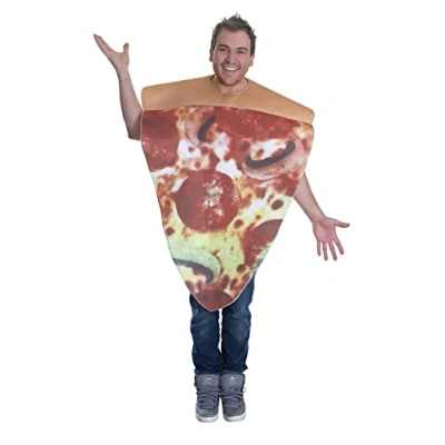 Imagen de Bristol Novelty Disfraz de Pizza, Dibujo Animado, Multicolor, Talla única (AC776)