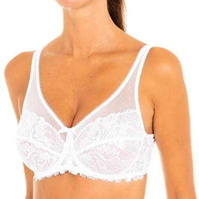 Imagen de DIM Generous Essential Underwire BRA Sujetador con aros, Mujer, Talla: 85C, White