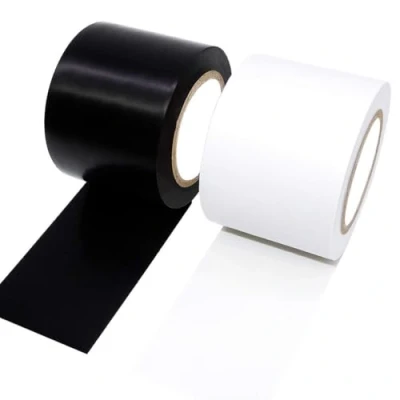 Imagen de ALBOYI Cinta aislante de PVC resistente al agua (2 unidades, 50 mm x 15 m), color negro, negro/blanco