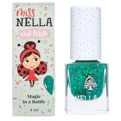 Imagen de Miss Nella FIELD TRIPS Esmalte especial para uñas con brillos niños, fórmula despegable, a base de agua y sin olor