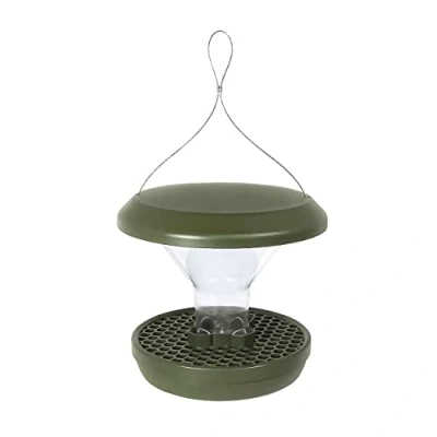 Imagen de SWISSINNO Comedero para pájaros Smart Birds, Robusto y fiable Colgar, Doble cámara de Comida, Verde
